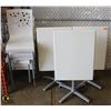 Image 1 : BAILIFF SEIZURE: 5 WHITE PLASTIC DINING CHAIRS &