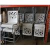 Image 1 : BAILIFF SEIZURE 14 WHITE PLASTIC BAR-HEIGHT CHAIRS