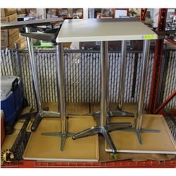 GROUP OF 7 BAR-HEIGHT TABLES