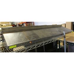 STAINLESS STEEL WALLSHELF- 51" X 12"