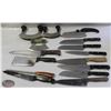 Image 1 : LOT OF 10 PLUS KNIVES INCL 2 HENCKELS & 3