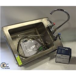 (L) TARRISON STAINLESS STEEL DROP IN HAND SINK W/