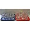 Image 1 : 2 TRAYS W/ ASSORTED GLASS STEMWARE-38 PIECES