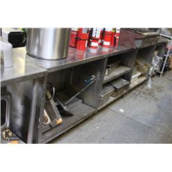 12' COMMERCIAL CABINET W/ RINSING SINK