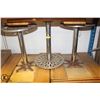 Image 1 : GROUP OF 5 WOOD-TOP TABLES W/ LEAF EXTENSIONS
