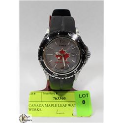 CANADIAN MAPLE LEAF WATCH, WORKS.