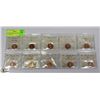 Image 1 : LOT OF 10 ASSORTED YEAR PENNIES ICCS GRADED