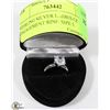 Image 1 : STERLING SILVER LADIES CZ ENGAGEMENT RING SIZE 5.
