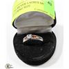 Image 1 : STERLING SILVER LADIES MULTI COLOR CZ RING SIZE