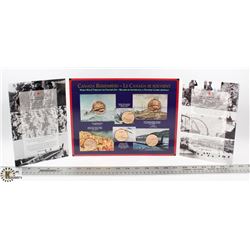 RCM CANADA REMEMBERS 6 COIN SET
