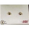 Image 1 : PAIR OF EAR PIERCING GOLD TONED EARRINGS.