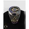 Image 2 : SILVER TONED, BLUE & GOLD TONED MASONIC MENS