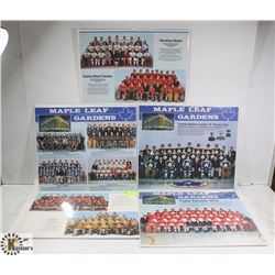 LOT OF 5 VINTAGE 70'S HOCKEY PICTURES ON