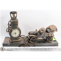 VINTAGE CLASSIC CAR / CLOCK
