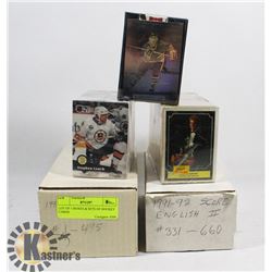 LOT OF 5 BOXES & SETS OF HOCKEY CARDS
