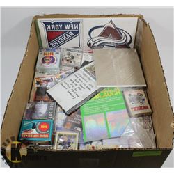 LARGE BOX OF HOCKEY COLLECTIBLES