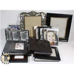 BOX FULL OF WOOD, METAL & CERAMIC