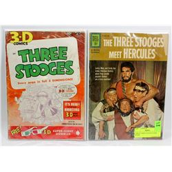 PAIR OF THREE STOOGES COMIC BOOKS