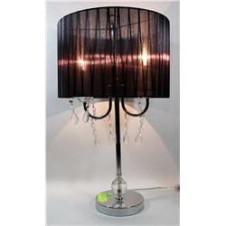 CLEAR LAMP WITH BLACK SHADE
