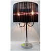 Image 1 : CLEAR LAMP WITH BLACK SHADE
