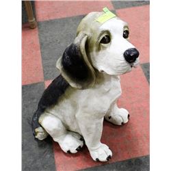 LARGE SITTING DOG ORNAMENT 23"H