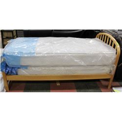 WOOD SINGLE SIZE BEDFRAME (REPAIRED) FURNITURE