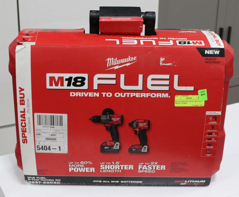 MILWAUKEE M18 FUEL 299722CXC 2 TOOL COMBO KIT.