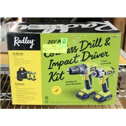 RADLEY 1239-151 CORDLESS 20V DRILL & IMPACT DRIVER
