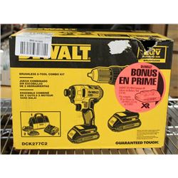 DEWALT DCK277C2 BRUSHLESS 2 TOOL COMBO KIT