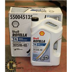 CASE OF 3 SHELL ROTELLA 15W40 MOTOR DIESEL OIL