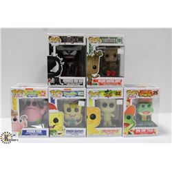 LOT OF 6 ASSORTED FUNKO POP VINYL FIGURES.