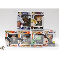 LOT OF 6 ASSORTED FUNKO POP VINYL FIGURES.