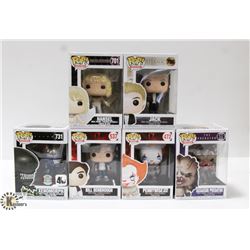 LOT OF 6 ASSORTED FUNKO POP VINYL FIGURES.