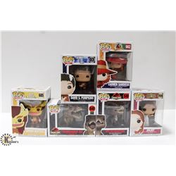 LOT OF 6 ASSORTED FUNKO POP VINYL FIGURES.