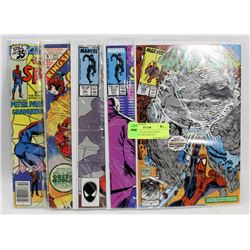 LOT OF 5 COLLECTOR COMICS SPIDERMAN MCFARLANE