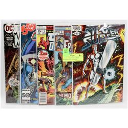 LOT OF 5 COLLECTOR COMICS SILVER SURFER AND MORE