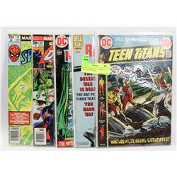LOT OF 5 COLLECTOR COMICS 15 CENT TEEN TITANS