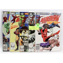 LOT OF 5 COLLECTOR COMICS DAREDEVIL 40 CENTS