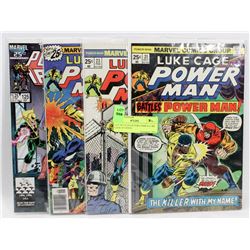 LOT OF 4 COLLECTOR COMICS LUKE CAGE 25 CENTS