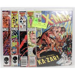 LOT OF 5 COLLECTOR COMICS X-MEN 15 CENTS
