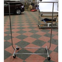 FOLD AWAY CLOTHES RACK.