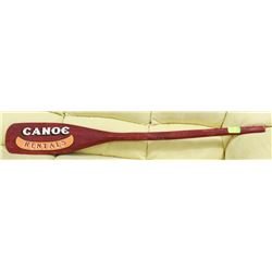 DECORATIVE 5FT WALL HANGER PADDLE WITH CANOE