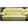 Image 1 : 84" GOLD TONED SOFA.