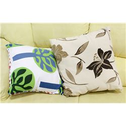 2 THROW PILLOWS