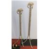 Image 1 : 2 FLOOR STANDING CANDLE HOLDERS
