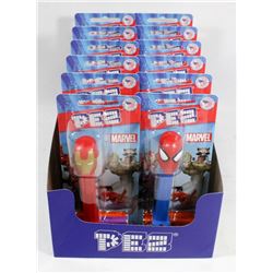 CASE OF 12 MARVEL PEZ DISPENSERS
