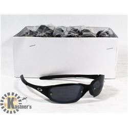 BOX OF MATTE BLACK OAKLEY STYLED SUNGLASSES