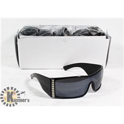 BOX OF BLACK DESIGNER SUNGLASSES