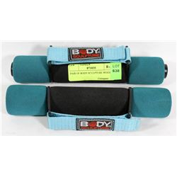 PAIR OF BODY SCULPTURE WEIGHTS