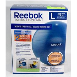 REEBOK TONING WEIGHTED STABILITY BALL LARGE 75 CM